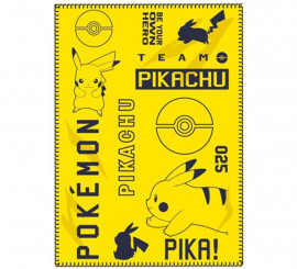 Manta de lã Pokemon Pikachu