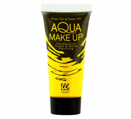 Maquillaje al Agua Amarillo Neón en Tubo 30 ml