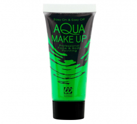 Maquillaje al Agua Verde Neón en Tubo 30 ml