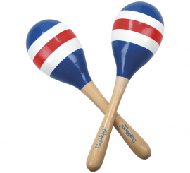 Maracas en bois peint