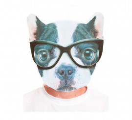 Masque bouledogue imprimé