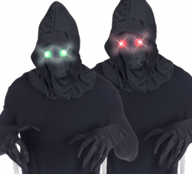 Invisible Face Mask with Hood and Luminous Eyes in Various Colors
