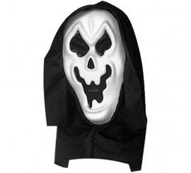 Killer Ghost Hooded Mask with Net Eyes