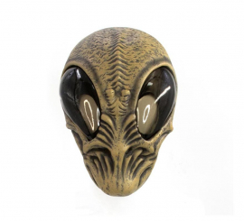 Latex Green Alien Mask