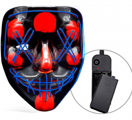 Scary Killer Mask with Blue LED