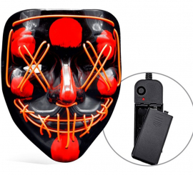 Scary Killer Mask with Red LED