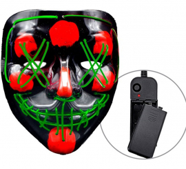 Scary Killer Mask with Green LED
