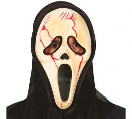 Bloody Killer Mask with Hood