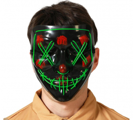 Green Assassin Mask with LED Light