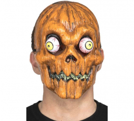 Máscara de Calabaza con Ojos Saltones