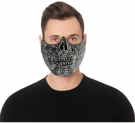 Plastic Half Face Shiny Skull Mask