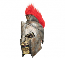 Spartan Soldier Skull Maske mit Helm