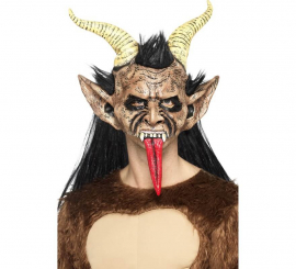 Demon Krampus Maske für Erwachsene