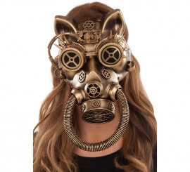 Steampunk-Katzenmaske