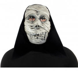 Mummy mask with plastic fabric