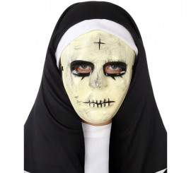 Scary Nun Mask 17x19 cm