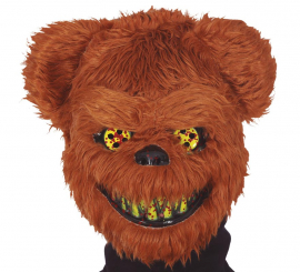 Masque d'ours d'horreur avec pince à cheveux
