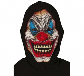 Clown-Maske mit Kapuze Schwarz