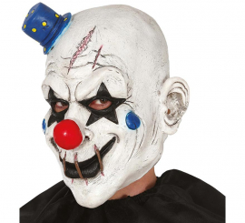 Masque de clown avec bonnet en latex