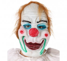 Clown Maske mit Haaren