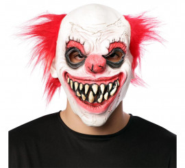 Finstere Clown-Maske aus Latex