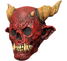 Red death demon mask for Halloween