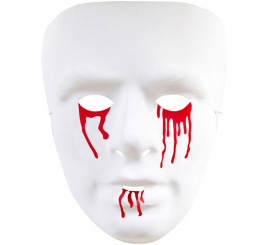 White PVC Bloody Mask