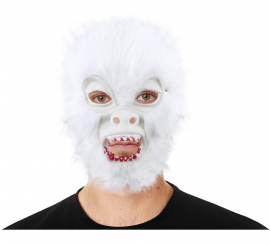 Masque de gorille albinos poilu