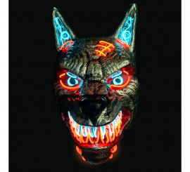 Neon Wolf LED Mask