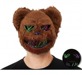 Masque d'ours tueur en fourrure avec lumière