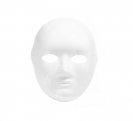 Dark paper human face mask