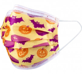 Triple-Layer-Maske Halloween Gelb Hygienic Kind