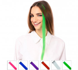 Light green hair strand in assorted colors 55 cm