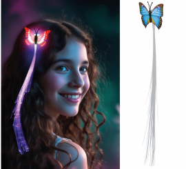 Mechón Led de 33 cm con Mariposa