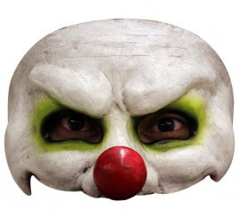 Mezza maschera da clown sinistro