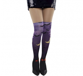 Chaussettes chauve-souris violettes