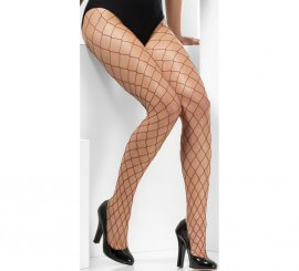 Maroon Fishnet Stockings