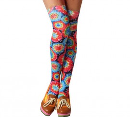 Multicolored Hippie Tights