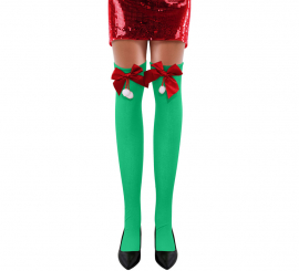 Medias verde con Lazo para adulto