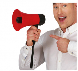 20 cm red multifunction megaphone