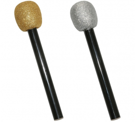 Microphone in various colors of 25 cm