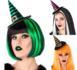 Mini Striped Witch Hat in various colors