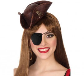 Mini Brown Pirate Hat