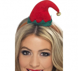 Mini Red Elf hat with headband