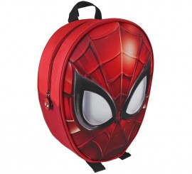 Spiderman-shaped backpack with relief 25x31x10 cm