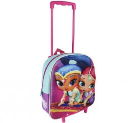 Shimmer And Shine backpack with handle and wheels 25x31x10 cm