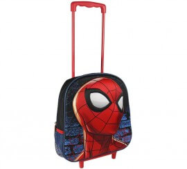 Spiderman backpack with handle and wheels 25x31x10 cm