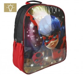 Ladybug School Backpack with Light 31x41x13 cm