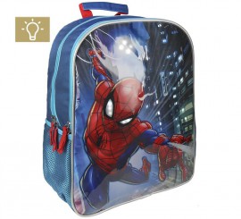 Spiderman School Backpack with Light 31x41x13 cm