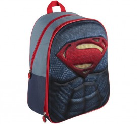 Superman School Backpack with relief 32x40x14 cm